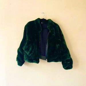 Free People Faux Fur Bomber